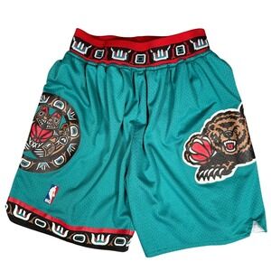 Just Don Vancouver Grizzlies 1995-96 Basketball Shorts Mens Size Medium Teal